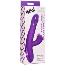 Thrusting & Sucking Rabbit Vibrator Purple, image 10