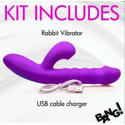 Thrusting & Sucking Rabbit Vibrator Purple, image 8