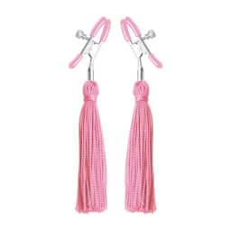 Tickle Me Pink Nipple Clamps Tassels - Image 1
