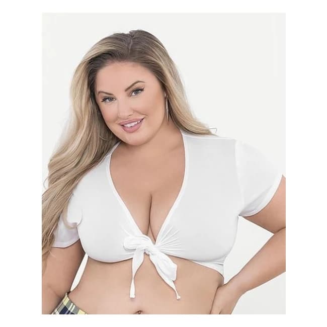 Tie Top White Qn - Image 1