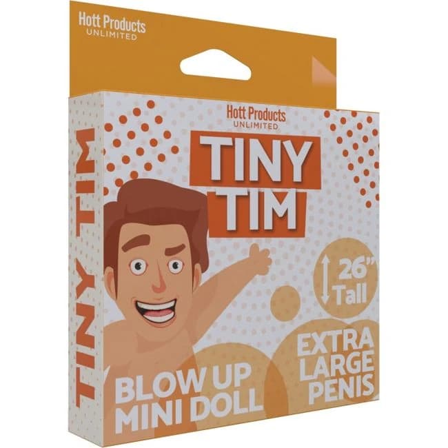 Tiny Tim Blow Up Party Doll - Image 1
