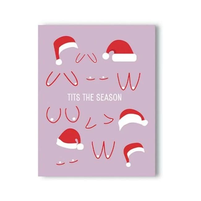 Tits the Season Holiday Season Card - Image 1