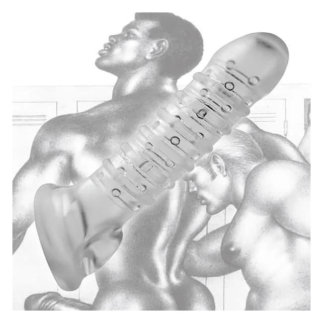 Tom of Finland Textured Girth Enhancer Clear - Image 1