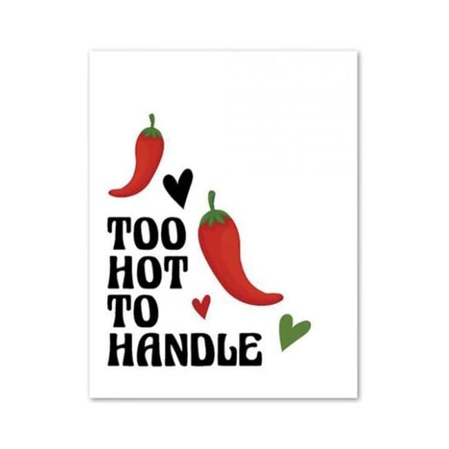 Too Hot to Handle Greeting Card - Image 1