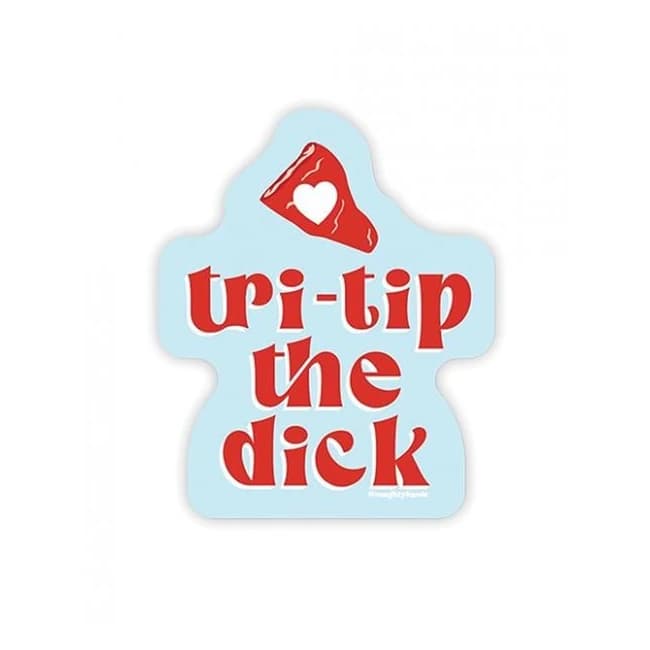 Tri Trip Naughty Sticker - Pack of 3 - Image 1