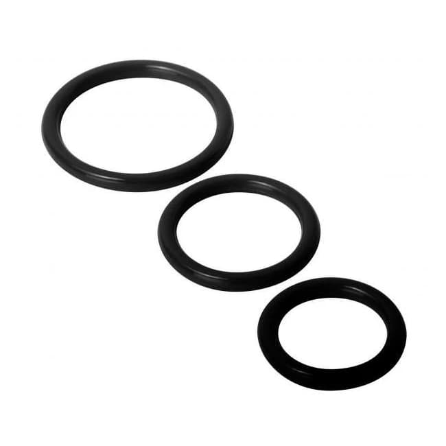 Trinity Silicone 3 Sizes Cock Rings - Image 1