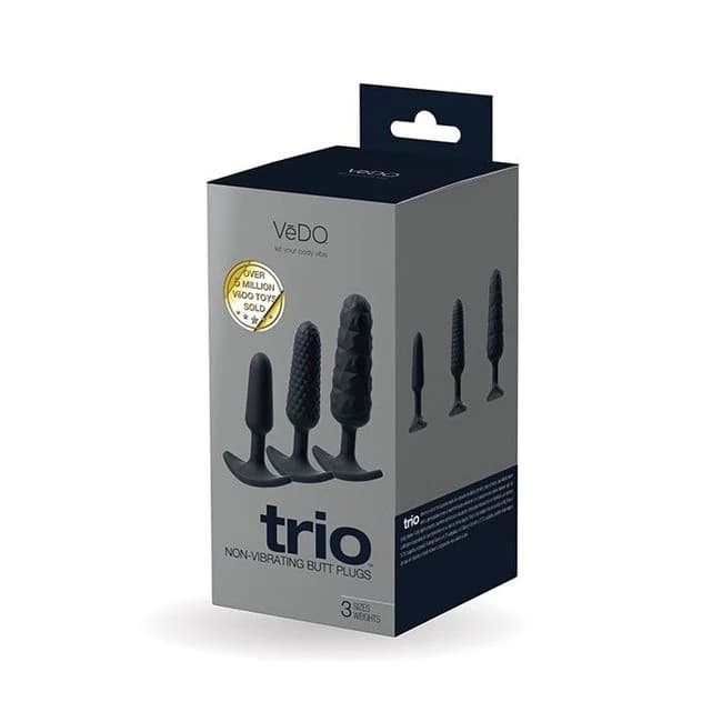 Trio Anal Plug Set Black - Image 1