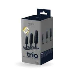 Trio Anal Plug Set Black, image 1