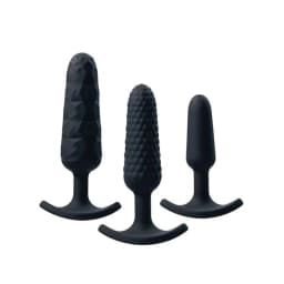 Trio Anal Plug Set Black, image 2