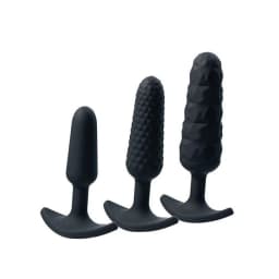 Trio Anal Plug Set Black, image 3