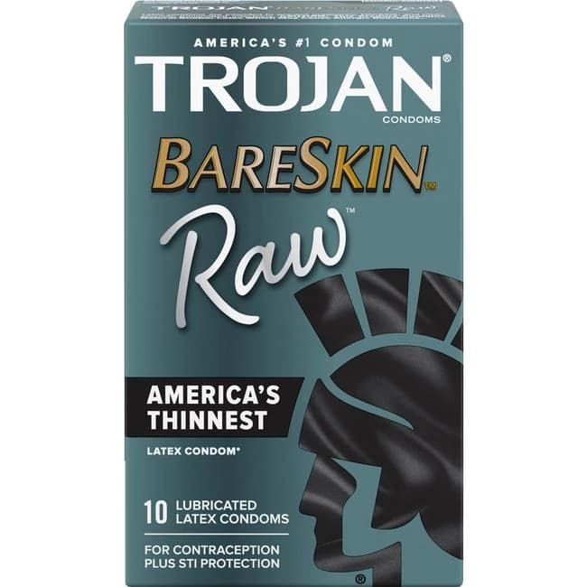 TROJAN BARESKIN RAW 10CT  - Image 1
