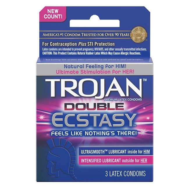 Trojan Double Ecstasy 3pk - Image 2