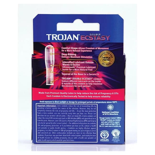 Trojan Double Ecstasy 3pk - Image 3