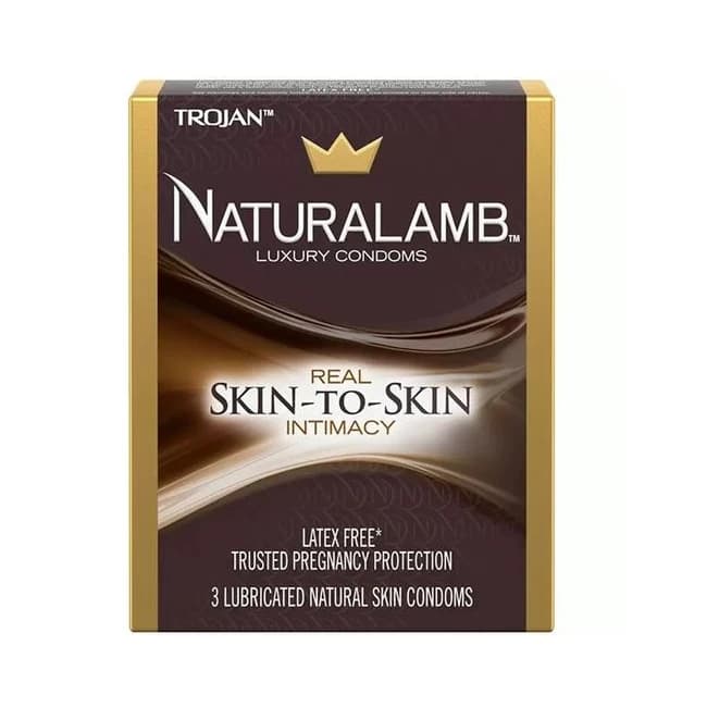 Trojan Naturalamb Condoms 3pk - Image 1