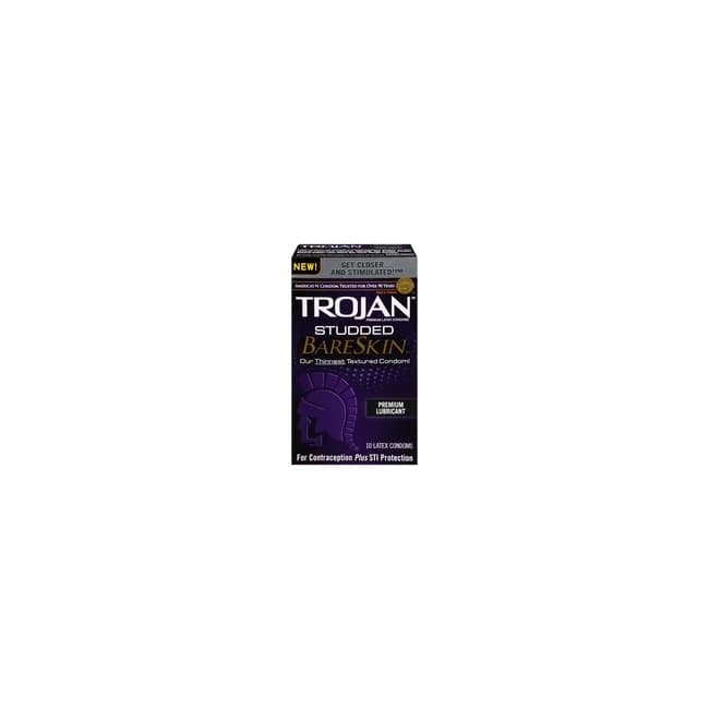 TROJAN STUDDED BARESKIN 10 PACK  - Image 1
