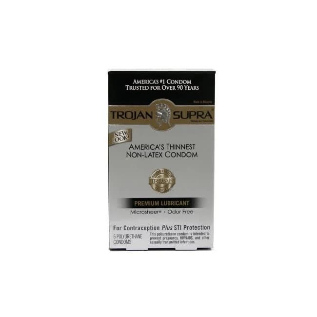 Trojan Supra Bareskin 6pk Non-latex - Image 1