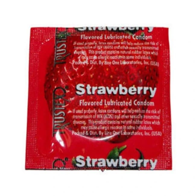 Trustex Flavored Condoms Strawberry 3 Pack - Image 1