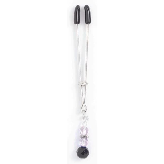 Tweezer Clit Clamp W/purple Beads - Image 1