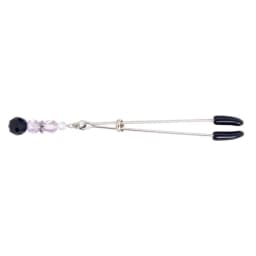 Tweezer Clit Clamp w/ Purple Beads, image 4