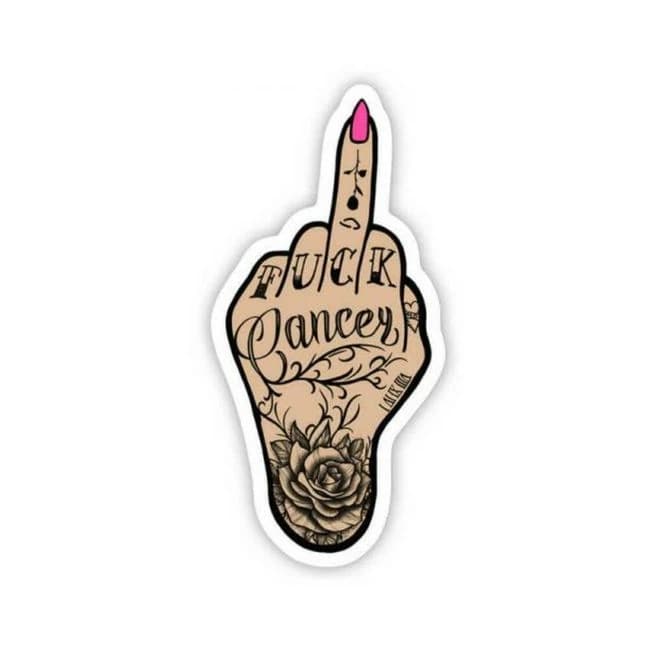 Twisted Wares Fuck Cancer Sticker - Image 1