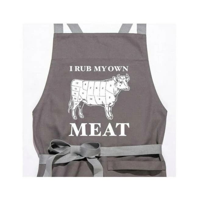 Twisted Wares I Rub My Own Meat Apron - Image 1