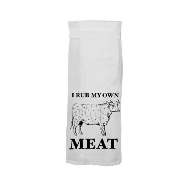 Twisted Wares I Rub My Own Meat Flour Towel - Image 1
