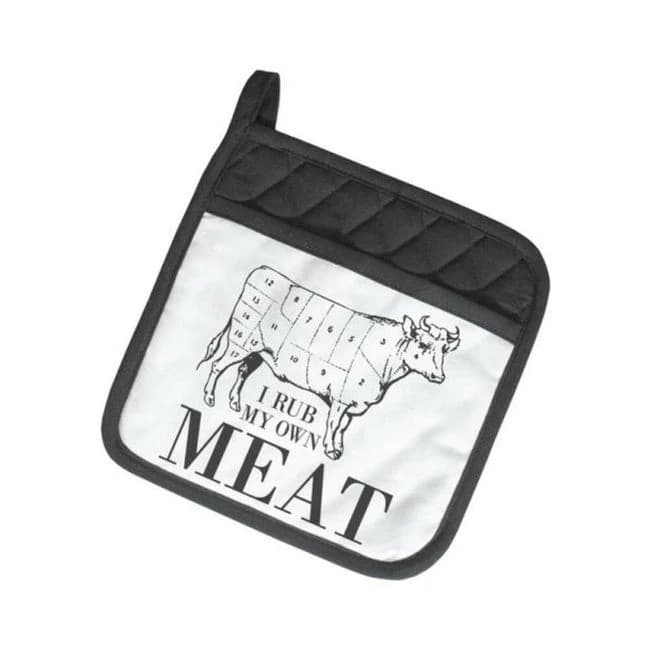 Twisted Wares I Rub My Own Meat Potholder - Image 1