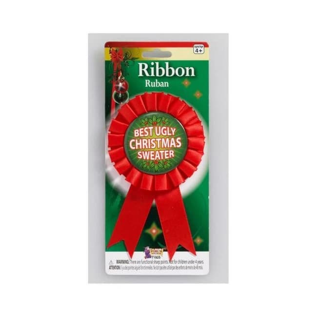 Ugliest Christmas Sweater Award Ribbion - Image 1