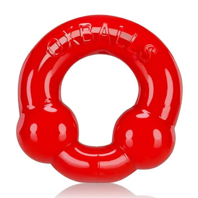 Ultra Balls Cockring 2 Pack Steel/red (net) - Image 1