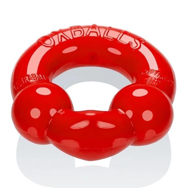 Ultra Balls Cockring 2 Pack Steel/red (net) - Image 2