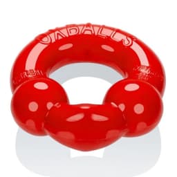 Ultra Balls Cockring 2 Pack Steel/red, image 2