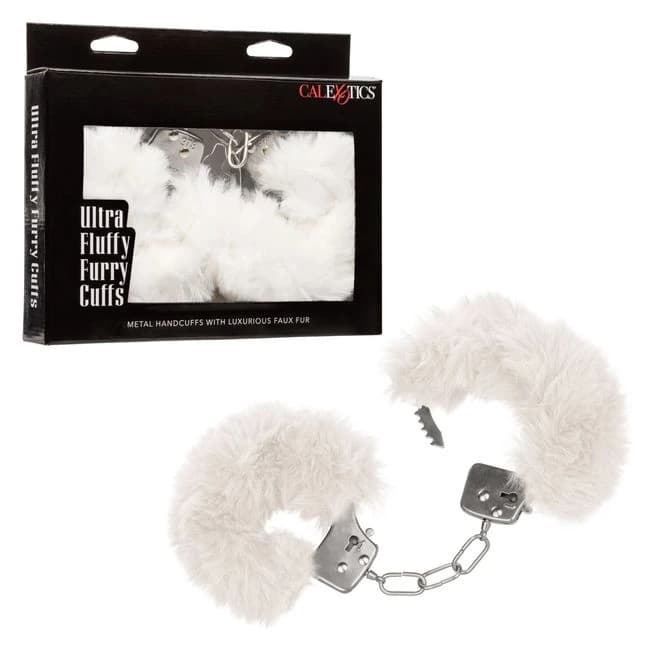 ULTRA FLUFFY FURRY CUFFS WHITE  - Image 1