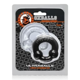 Ultraballs 2 Pk Cockring Black /clear (net) - Image 2