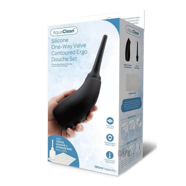 Ultraclean 190ml Ergo Douche Blk - Image 1