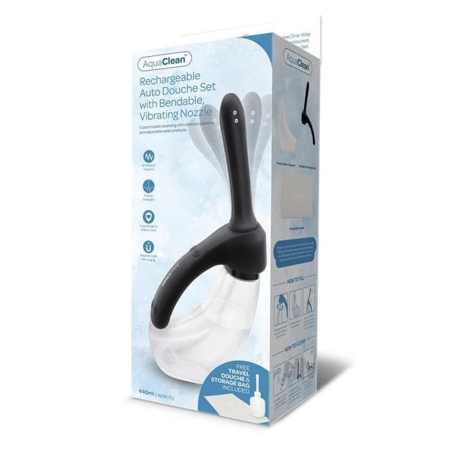 Ultraclean Rechargeable Auto Douche Blk - Image 1