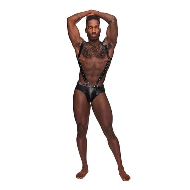 URANUS STUDDED HARNESS BLACK L/XL  - Image 1