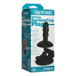 Vac U Lock Deluxe Suction Cup Plug Black, image 3