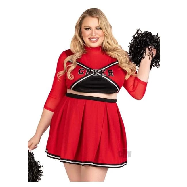 Varsity Babe 3pc Set 1x/2x Red - Image 1