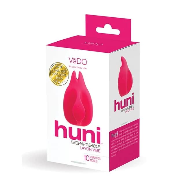 Vedo Huni Rechargeable Finger Vibe Foxy Pink - Image 1
