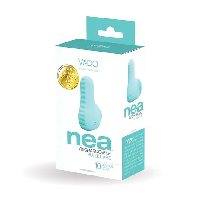Vedo Nea Rechargeable Finger Vibe Turquoise - Image 1
