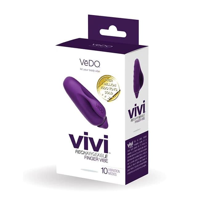 Vedo Vivi Rechargeable Finger Deep Purple - Image 1