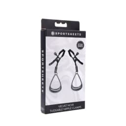 Velvet Noir Tuggable Nipple Clamps, image 2
