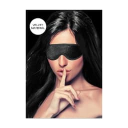 Velvet & Velcro Eye Mask Adjustable, image 1
