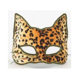 Venetian Half Mask Cat O/S, image 1