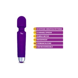 Viben Tempest Intense Wand Massager Violet, image 3