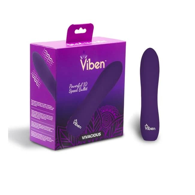 VIBEN VIVACIOUS 10 FUNCTION BULLET VIOLET  - Image 1