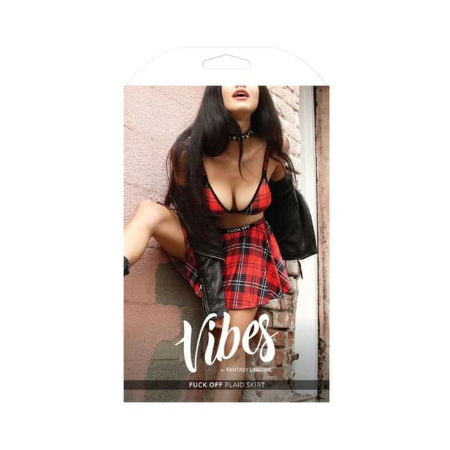 Vibes Fuck Off Plaid Skirt Lxl - Image 1