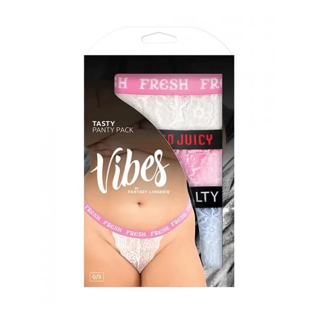 Vibes Tasty 3 Pack Thongs Assorted Colors Qn - Image 1