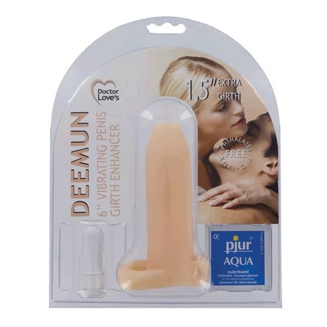 Vibrating Deemun Extra Girth Enhancer 6 X1.5 - Image 1