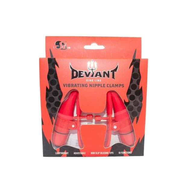 Vibrating Nipple Clamps Red - Image 1
